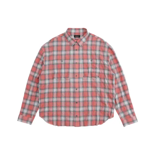Far Archive SS25 Red Men's Shirts Far Archive SS25 Красные Мужские Рубашки