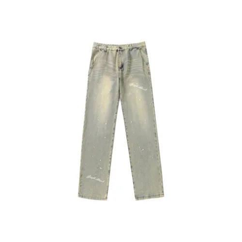 JOSEPH ABBOUD Грязно-желтые унисекс джинсы