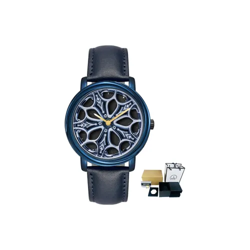 Sanda Wheel Collection Кварцевый механизм Кожаный ремешок Часы Мужские Часы с открытым механизмом