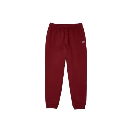 LACOSTE Collaboration Red Men's Casual Pants LACOSTE Collaboration Красные Мужские Повседневные Брюки