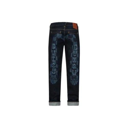 EVISU Джинсовый Синий Мужские Джинсы