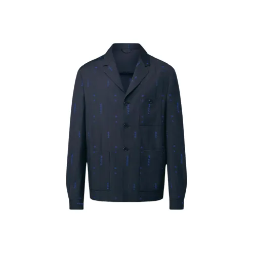 LOUIS VUITTON FW24 Куртки и пальто Мужской Темно-синий Синий