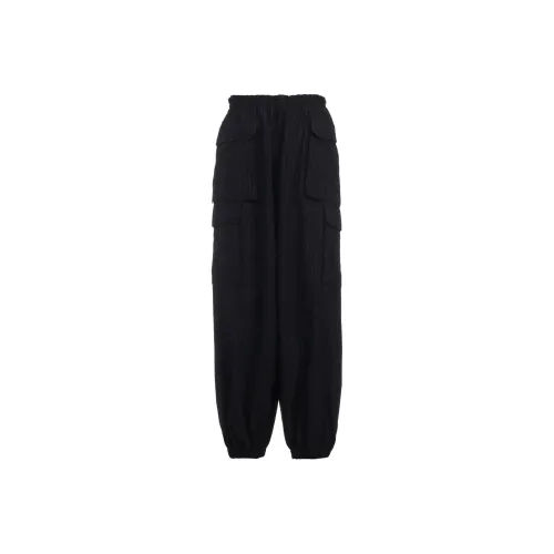 Yohji Yamamoto Черные Унисекс Повседневные Штаны
