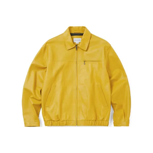 Thisisneverthat Желтая унисекс кожаная куртка