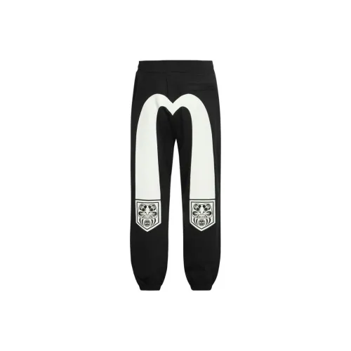 EVISU Черные Мужские Повседневные Штаны