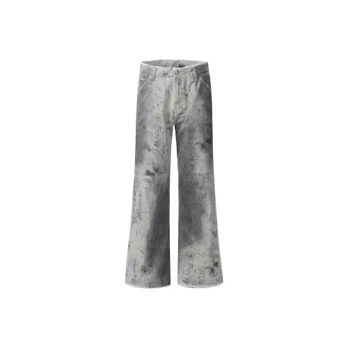 GBXM Джинсы Унисекс Змеиный принт Цвет