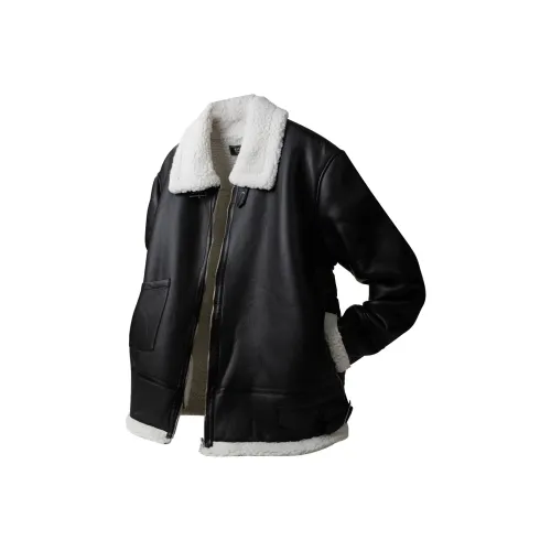 ASEDE Кожа Куртка Унисекс Черный