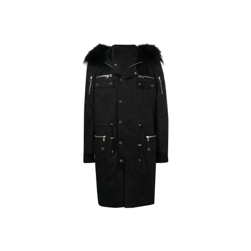 BALMAIN FW24 PARKA Пальто Мужское Черное
