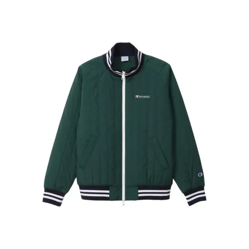 Champion FW24 Хлопковый пуховик Мужской Темно-зеленый