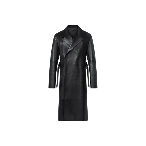 LOUIS VUITTON SS25 Кожаная куртка мужская черная