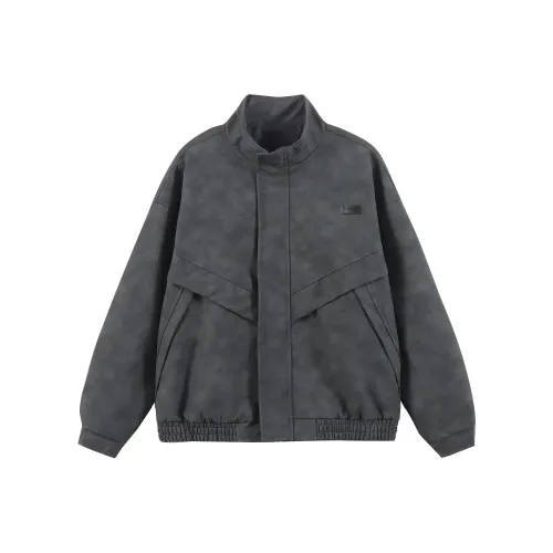 BRUMAIRE Кожа Куртка Унисекс Черный Серый