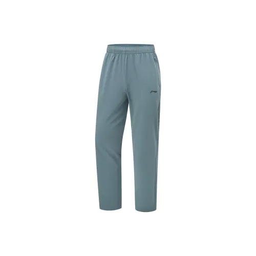 LINING Fitness Series Вязаные тренировочные брюки мужские темно-синие