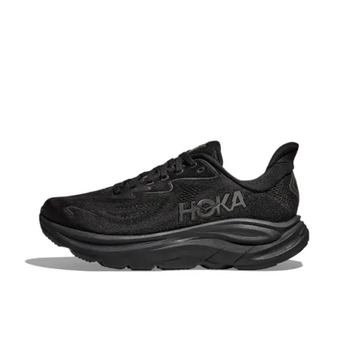 HOKA ONE ONE CLIFTON 10 Беговые кроссовки Низкий Топ Черный Мужской