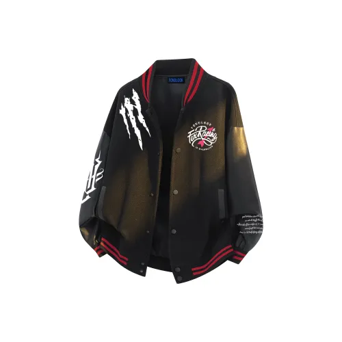 FONDLOOK Бейсбольная куртка Унисекс Розовый