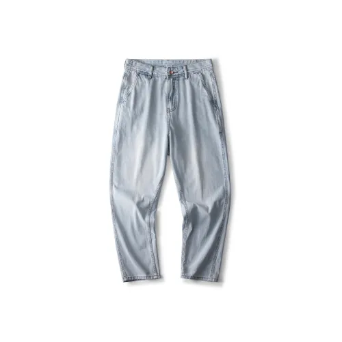 A3G4 Светло-синий Унисекс Джинсы