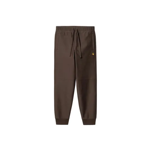 Carhartt WIP American Script Бег трусцой Брюки Вязаные Тренировочные брюки Мужской Коричневый
