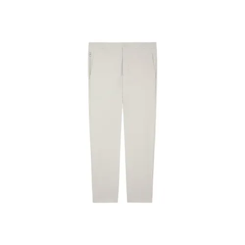 THEORY Gray White Men's Casual Pants THEORY Серый Белый Мужские Повседневные Штаны