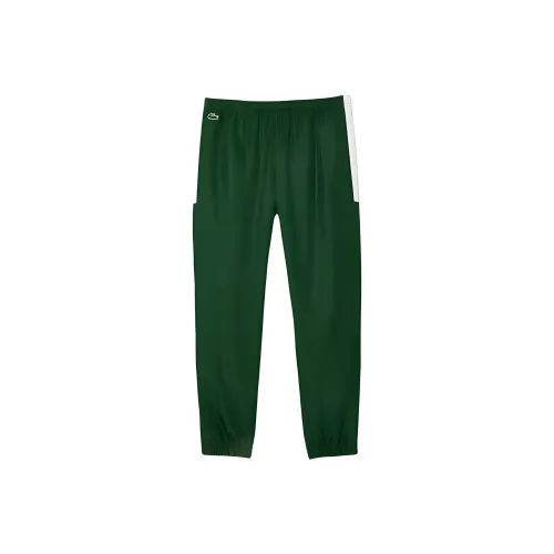 LACOSTE Вязаные тренировочные брюки мужские зеленые