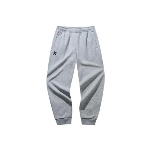 ANTA KT Вязаные тренировочные брюки мужские серый цвет цвет верескового серого