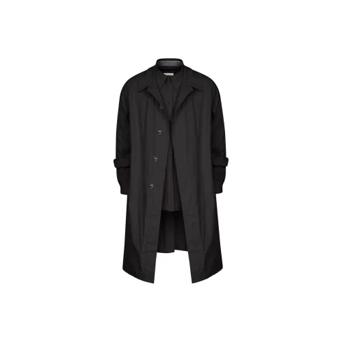Maison Margiela SS25 Тренчкот Мужской Черный