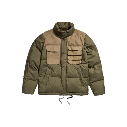 Г Звезда RAW Пуховая куртка Унисекс Оливковый