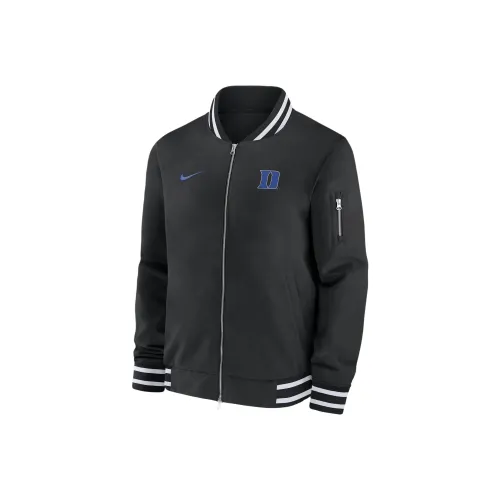 nike DukeCollege FW24 Синий Devils Sideline Куртки Пальто Мужской Черный