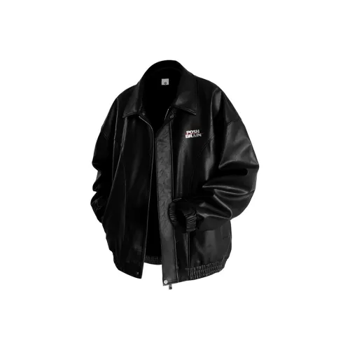 Poshbrain Кожа Куртка Для Осеннего И Зимнего Унисекса