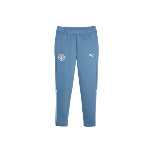 PUMA MCFC Вязаные тренировочные брюки мужские вымытый синий