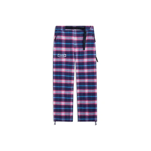 LINING Повседневные брюки Мужские Фиолетовый Серый Фиолетовый Комплект Клетка