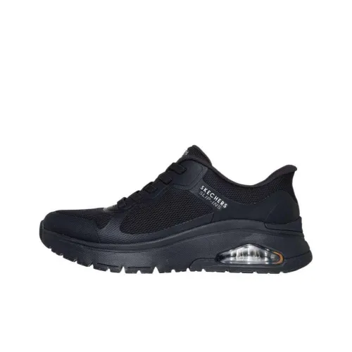 Skechers Uno Flex Ivorine Low Топ Кэжуал Женский Черный