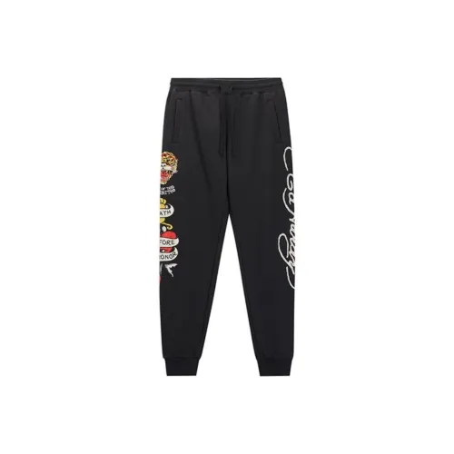 Ed Hardy Черные Мужские Повседневные Штаны