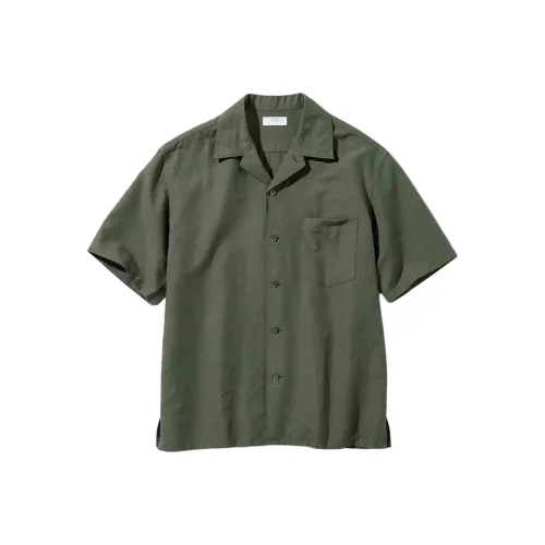 UNIQLO Оливковые Унисекс Рубашки