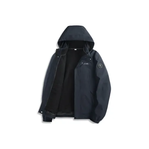 Dance with Wolves Водонепроницаемый и Ветрозащитный для Сохранения Тепла Ветровка Мужская Темно-Синий