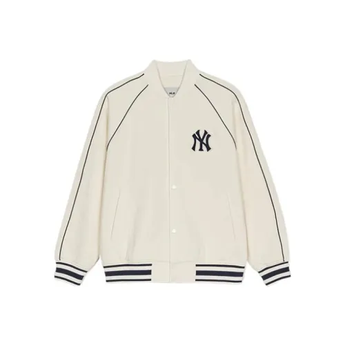 Mlb Base Logo New York Yankees Old Flower Бейсбольная куртка Унисекс Кремовый