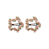 2 шт. Вышивка Цветочный BB Клипсы-Звезды