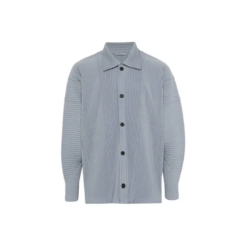 Homme Plissé Issey Miyake SS24 Куртки и Пальто Мужской MOORE Серый