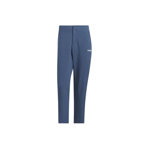 Adidas Softshell WIND.RDY Ткани вязаные Тренировочные брюки Мужской Ink Синий