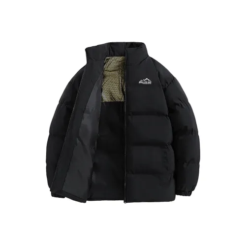 Unite Life HOODS Хлопковый пуховик унисекс черного цвета