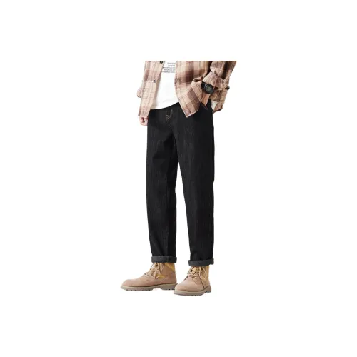 AHAH Черные Мужские Джинсы