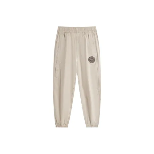 XTEP Вязаные тренировочные брюки мужские Latte коричневые