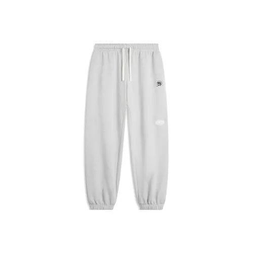 LINING Badfive Вязаные Тренировочные Штаны Мужские Фотиния Серый Капля Воды Серый