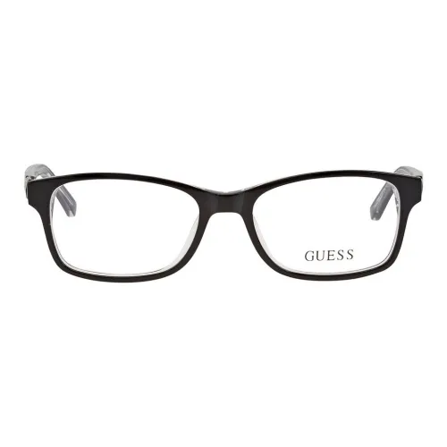 GUESS Пластик Квадратные Оправы для очков Женские Черные