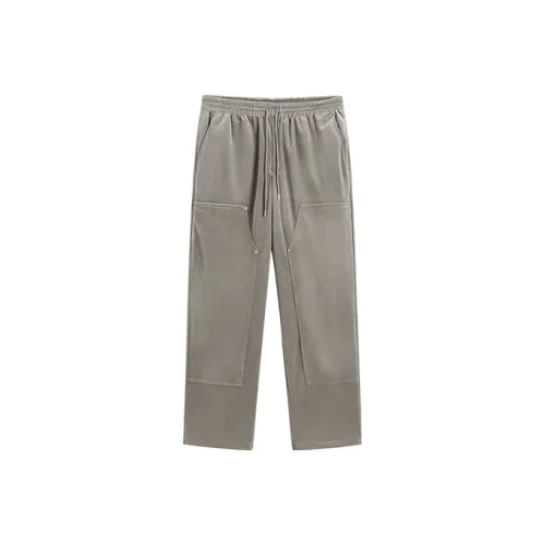 PEACEBIRD MEN Повседневные брюки Мужские Серый Зеленый