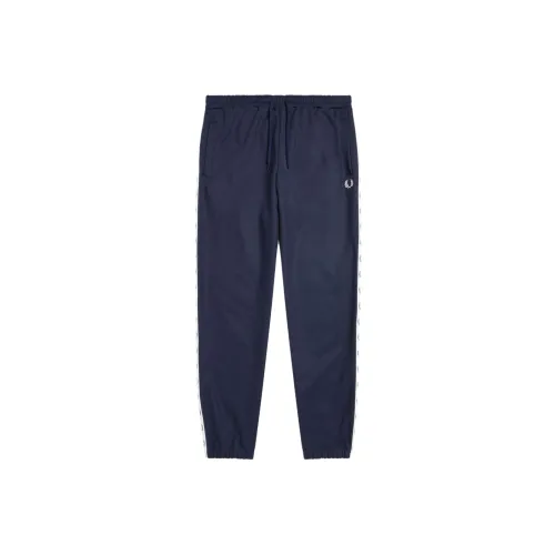 FRED PERRY Темно-синие мужские вязаные тренировочные брюки