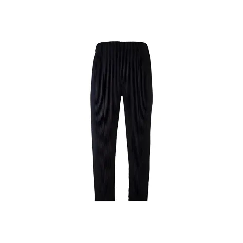 Homme Plissé Issey Miyake Черные Мужские Повседневные Штаны