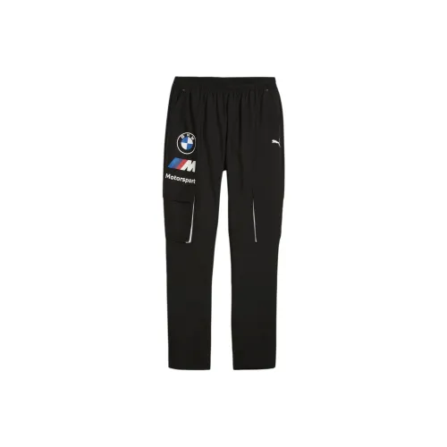 PUMA BMW M Motorsport Мужские Race Вязаные Тренировочные Штаны Мужские Черные