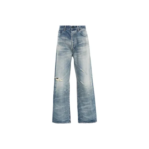 John Elliott Джинсы Мужские Средне-синие