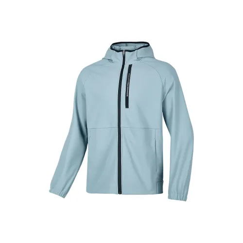 Skechers Basic Sports Series Куртки и пальто Мужской Туманно-серый Синий