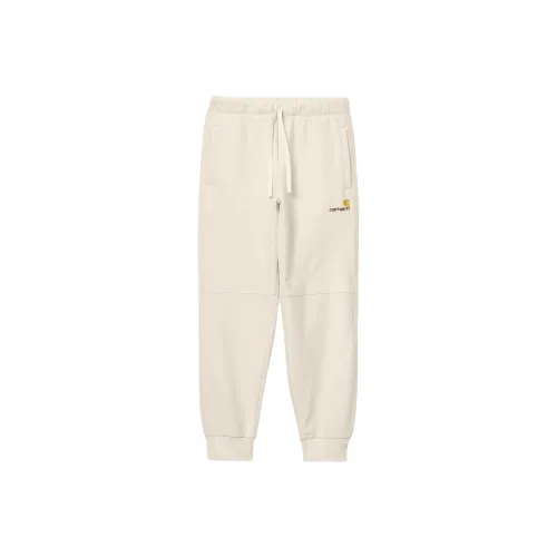 Carhartt WIP American Script Бег трусцой Брюки Вязаные Тренировочные брюки Men's Natural