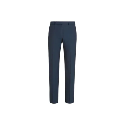Ermenegildo Zegna Темно-синие мужские костюмные брюки